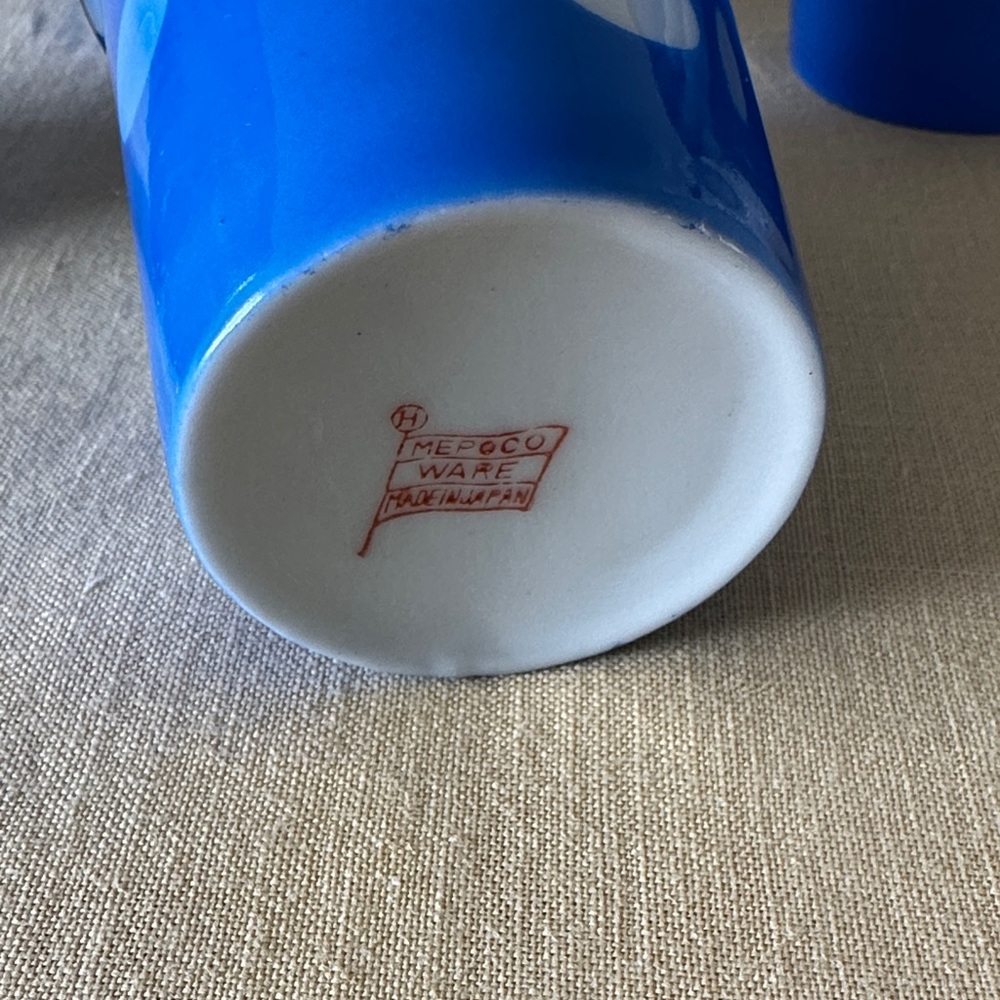 Mepoco Ware Japan Blue and White Cups - Picture 2 of 9